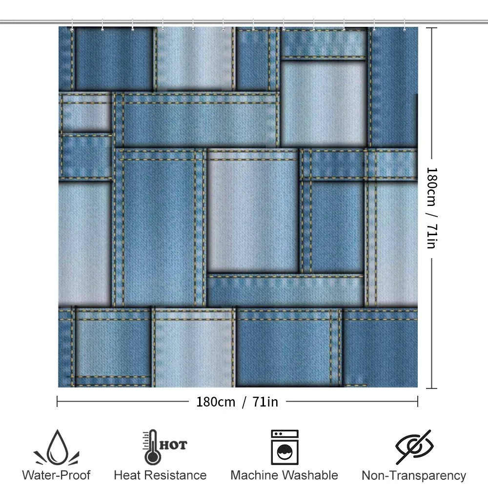 Denim Patchwork Pattern — Detail 2