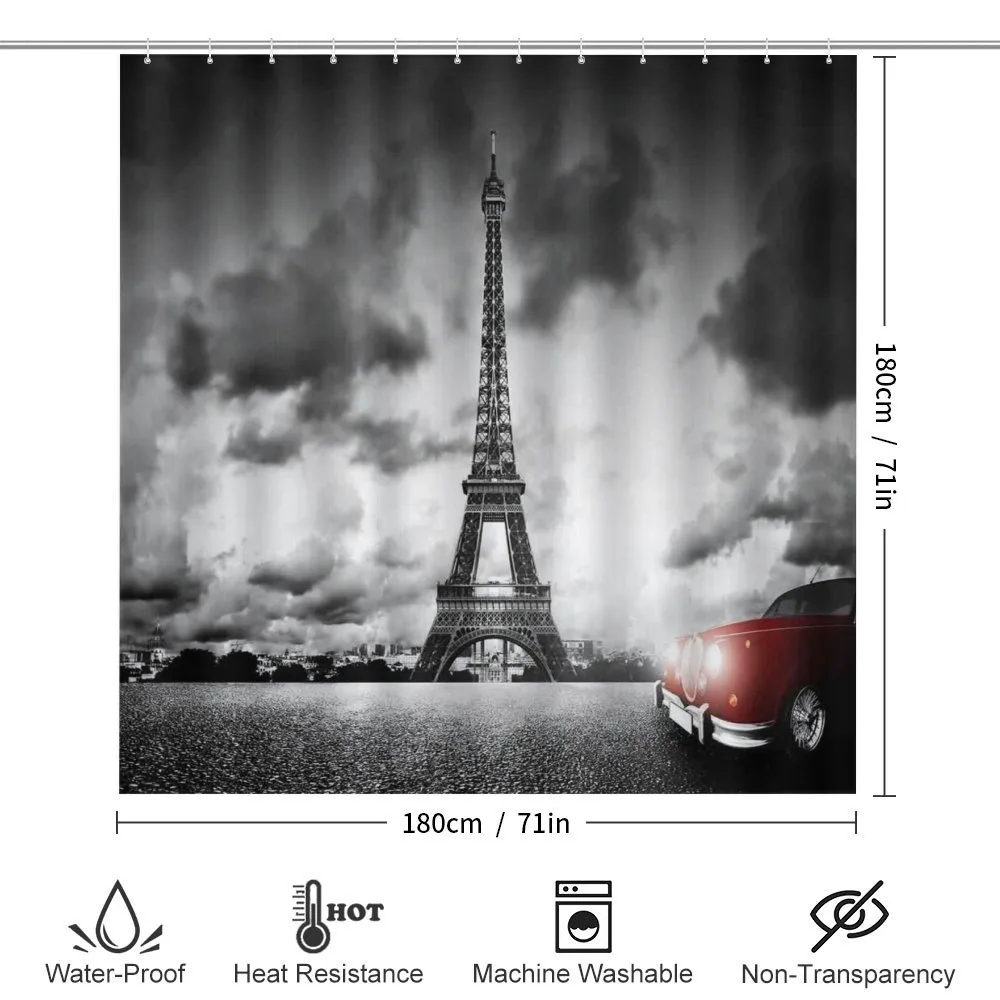 Eiffel Tower Cloudy Day — Detail 2
