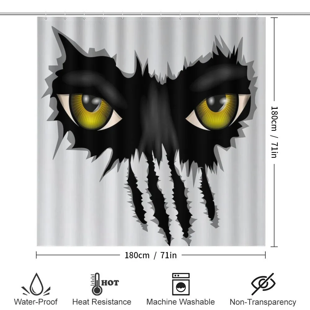 Evil Eyes Black Cat Danger — Detail 2