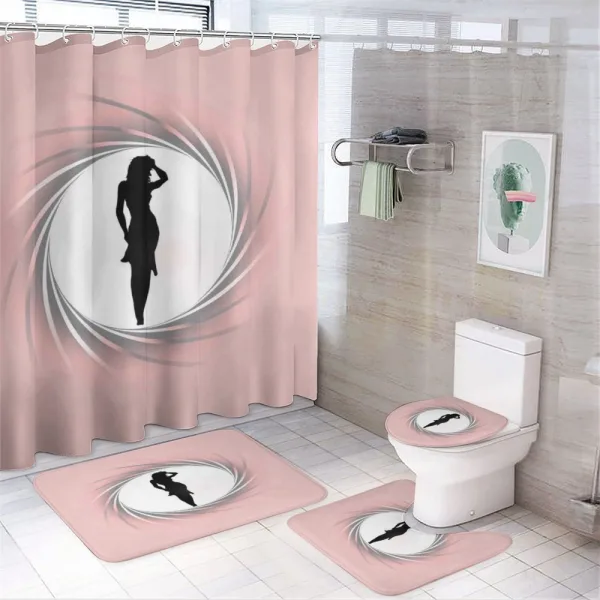 Hot Lady Pastel on a shower curtain
