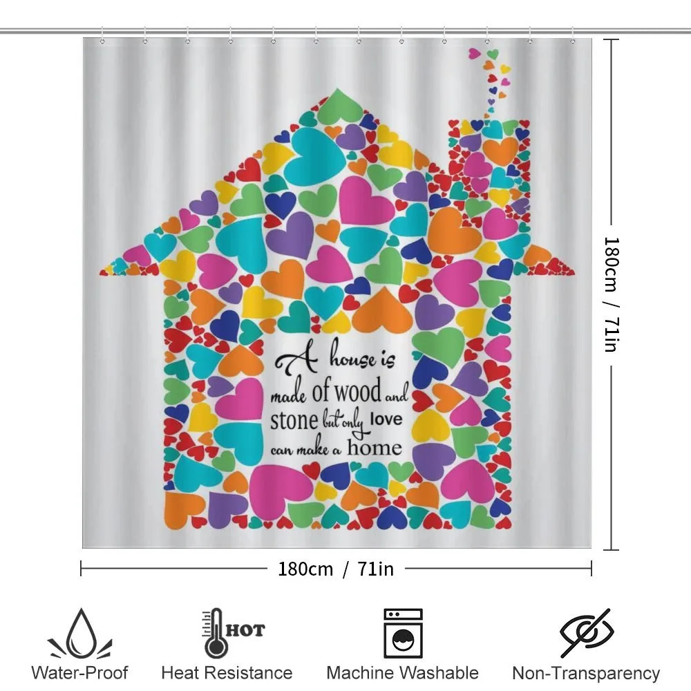 House with Hearts Home Love — Detail 2