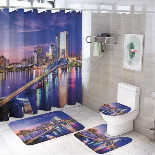 Jacksonville City on a shower curtain
