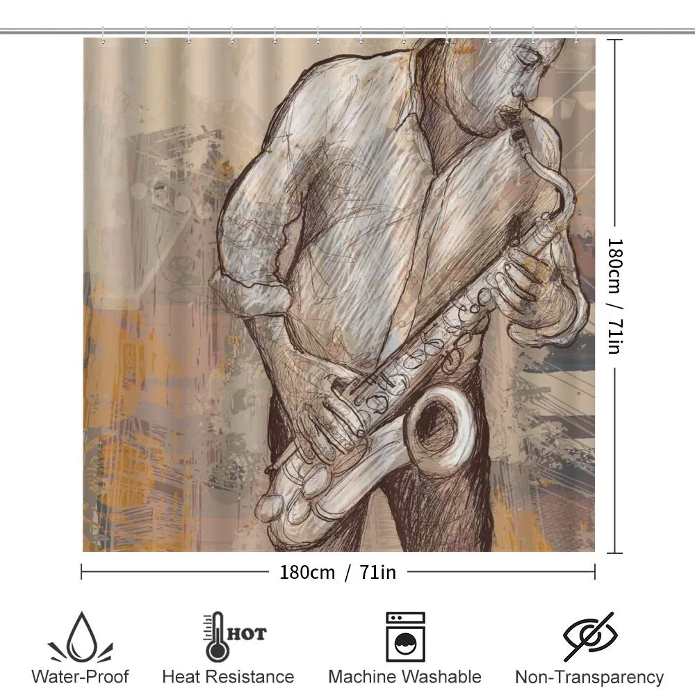 Jazz Musician on Street — Detail 2