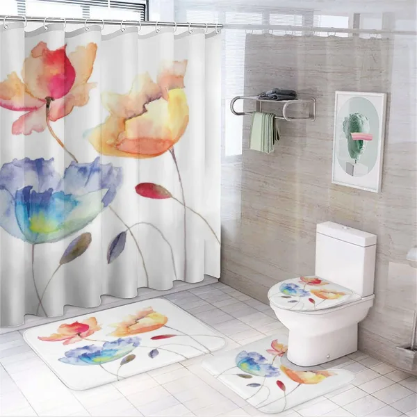 Nature Flowers on a shower curtain