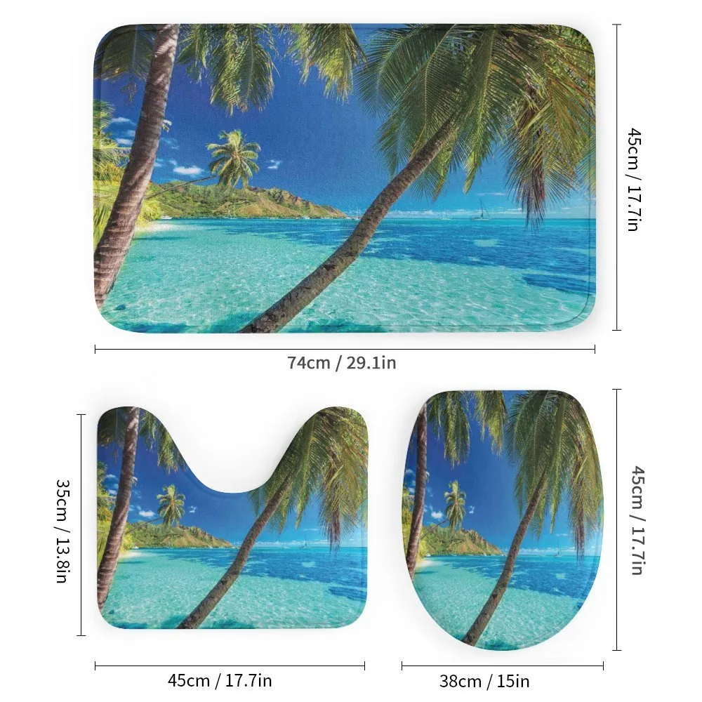 Palm Trees Sea Beach — Detail 1