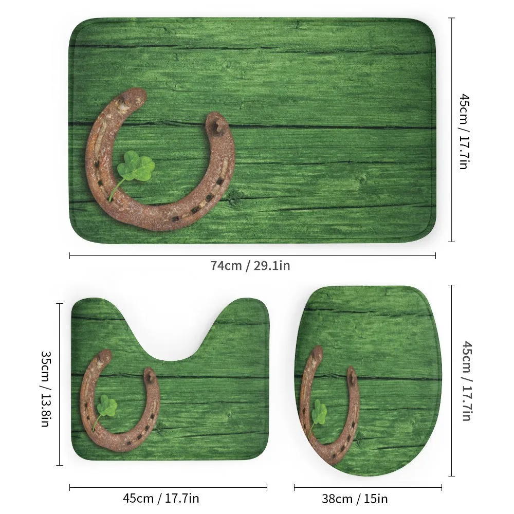 Rusty Horseshoe Shamrock — Detail 1