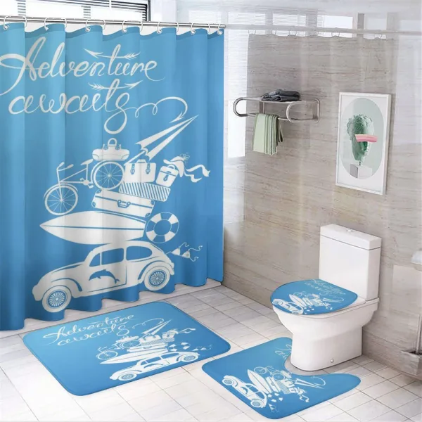 Summer Holiday on a shower curtain