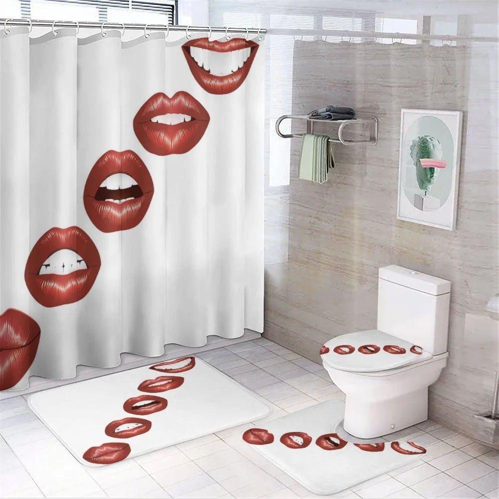 Vivid Full Red Lips Feminine — Your design