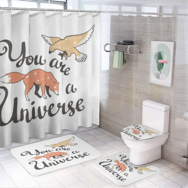 You are a Universe Animals on a shower curtain