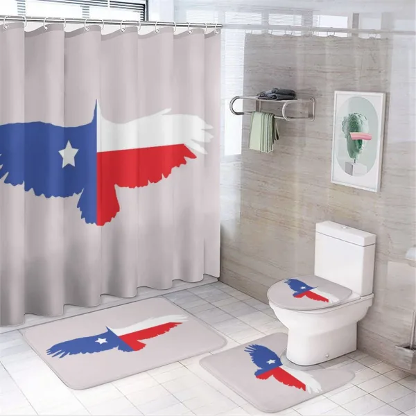 Bald Eagle Design on a shower curtain
