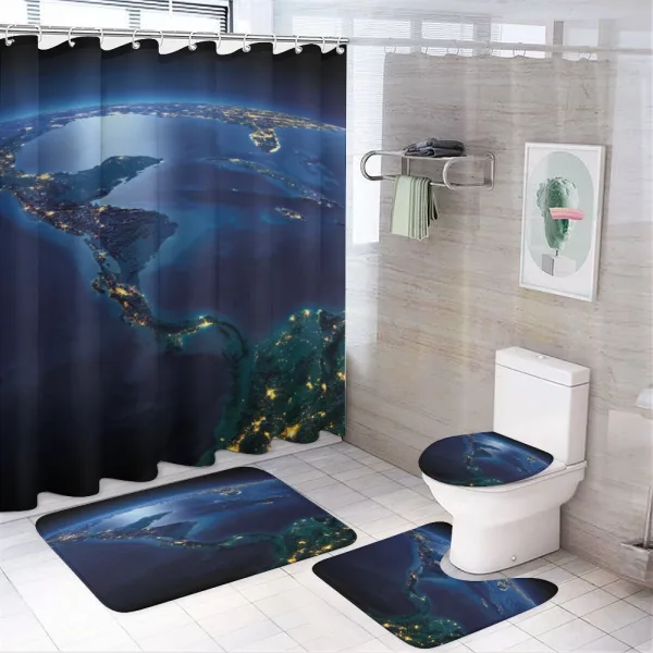 Central America Countries on a shower curtain