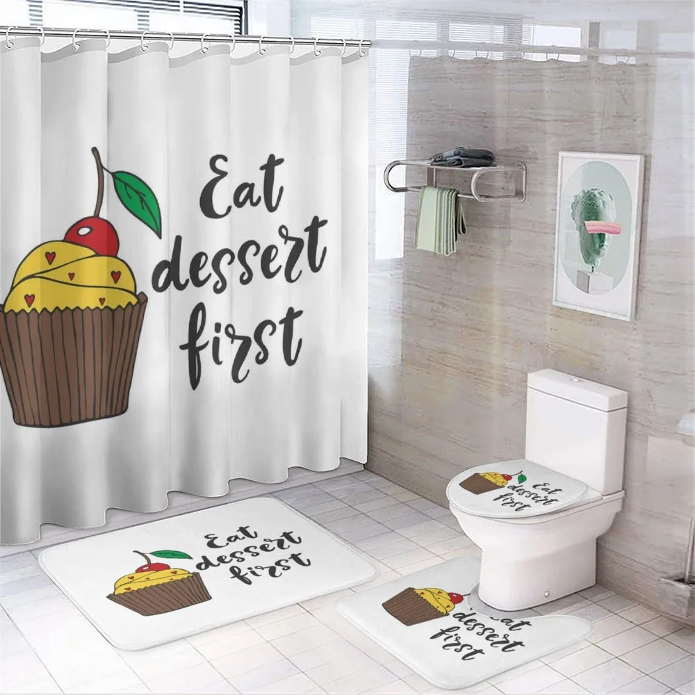 Cherry Top Cupcake Cartoon — Your design