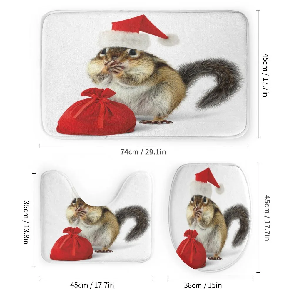 Chipmunk in Santa Hat — Detail 1