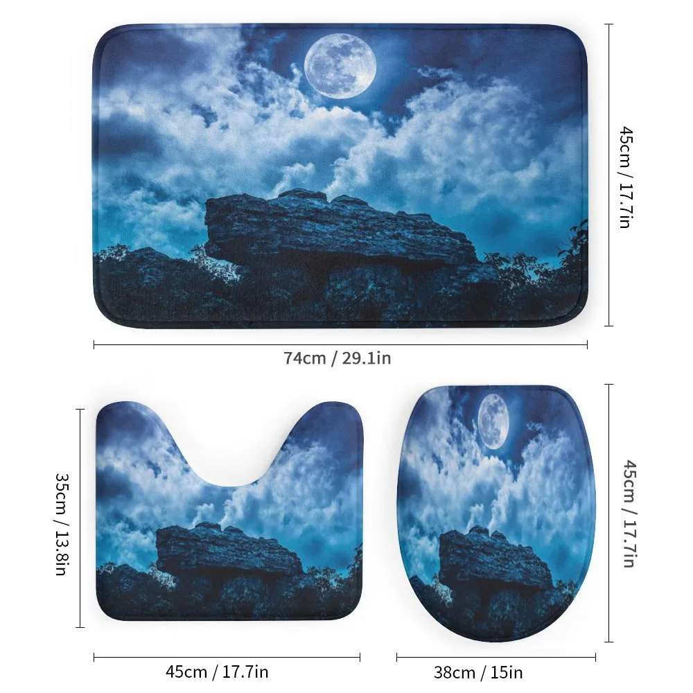 Cliff Under Cloudy Night — Detail 1
