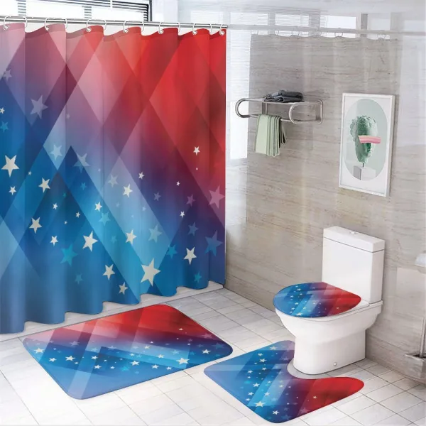 Diamond Rhombuses on a shower curtain
