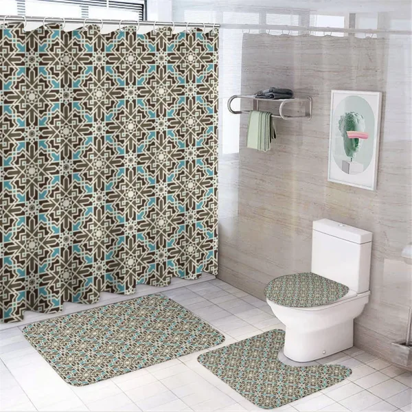 Eastern Star on a shower curtain