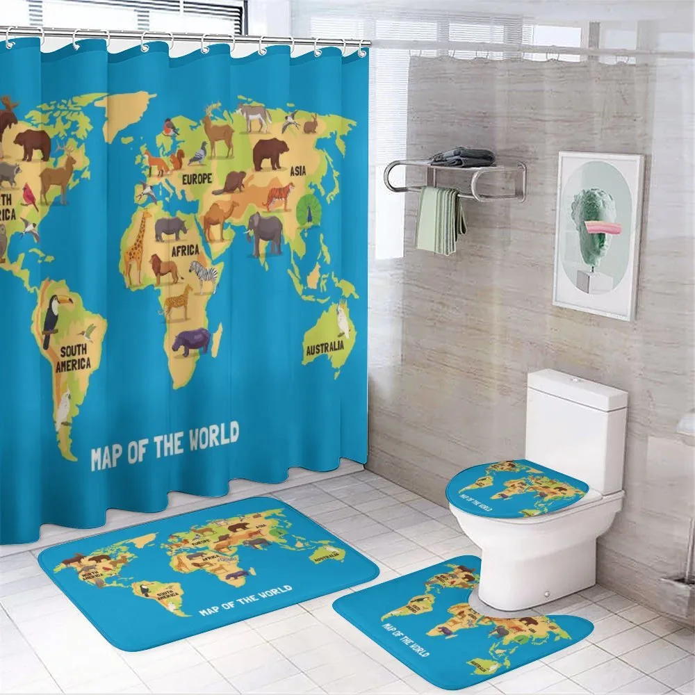 Flat Map of World — Your design