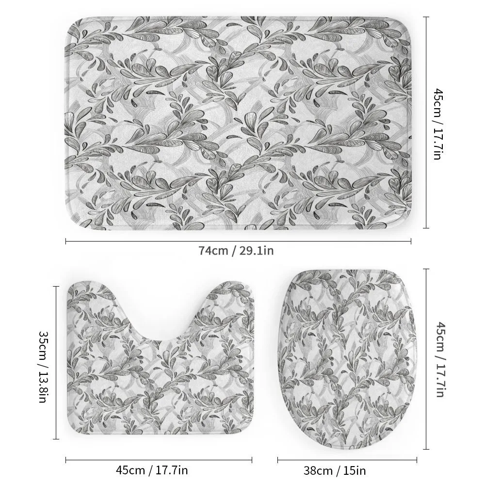Monochrome Sketch Leaf — Detail 1