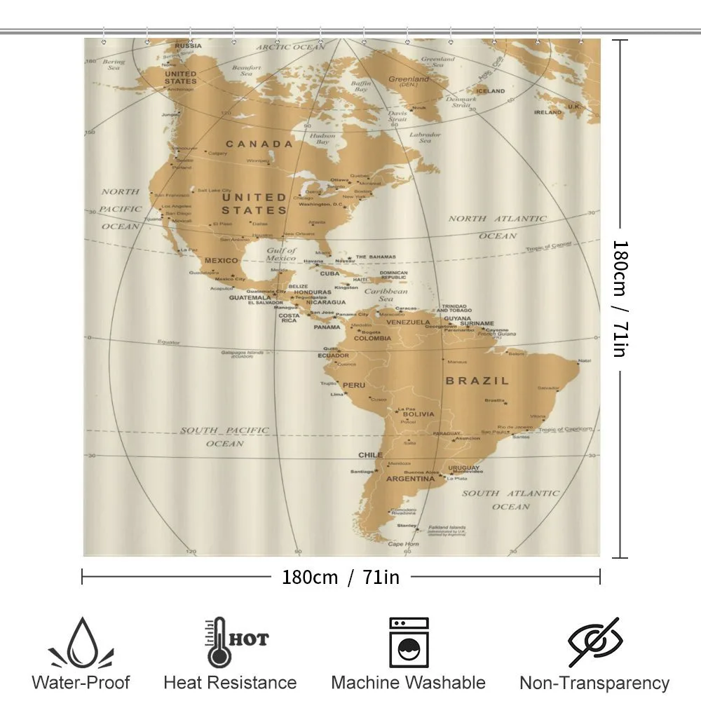 North South America Map — Detail 2