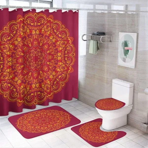 Psychedelic on a shower curtain