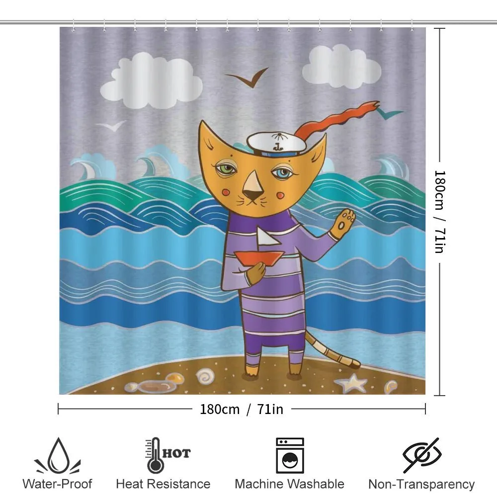 Sailor Feline on the Shore — Detail 2