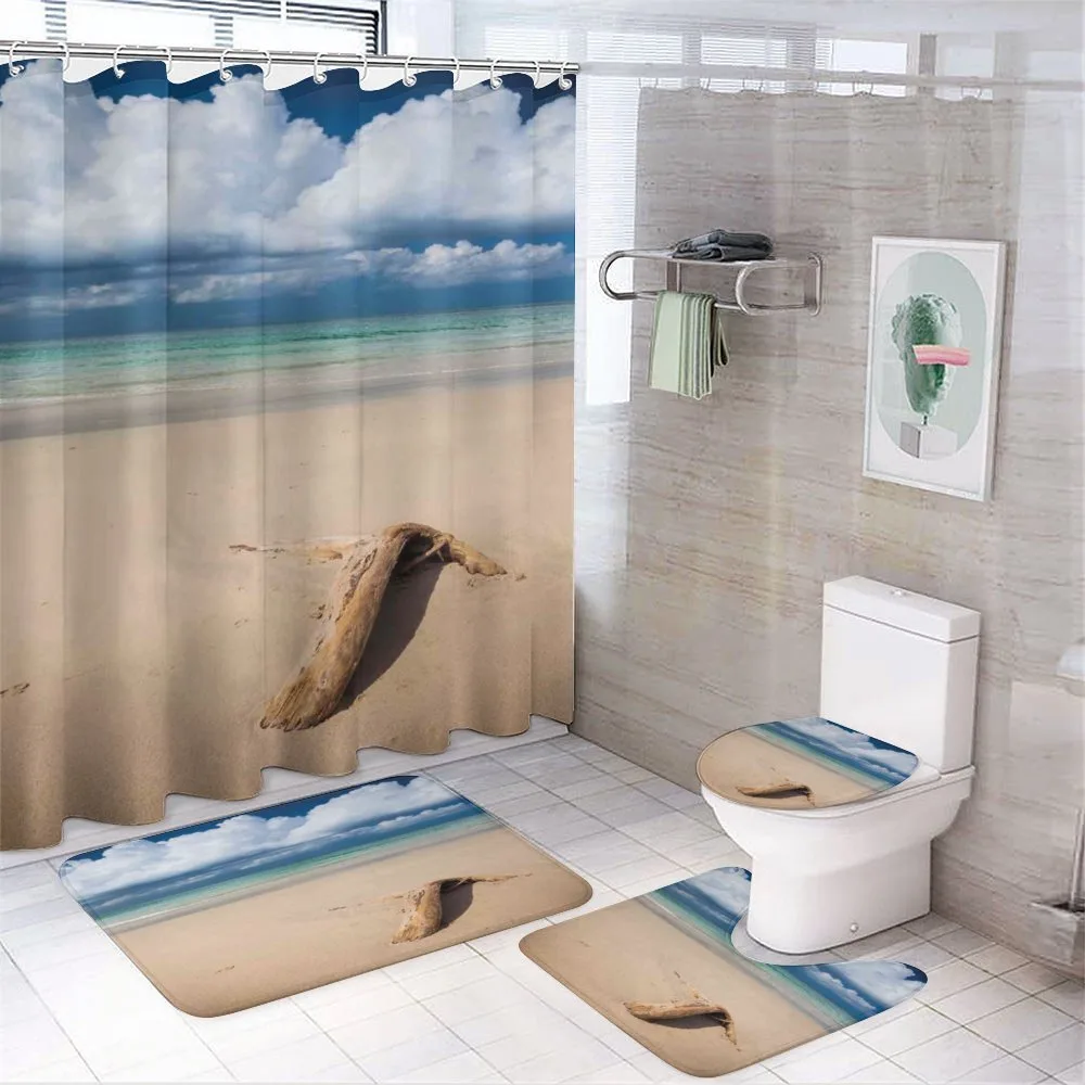 Sandy Beach and Clouds — Your design