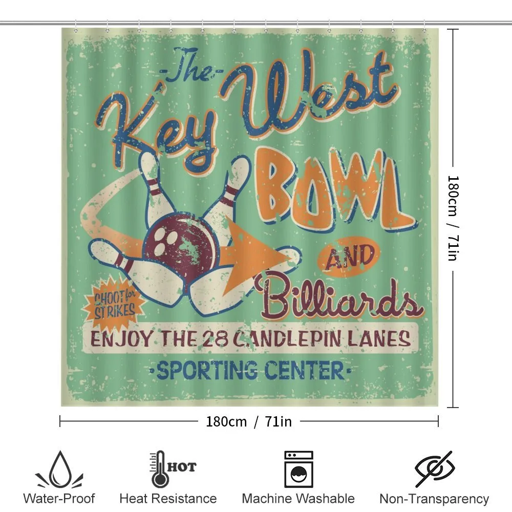 Vintage Bowling Poster — Detail 2
