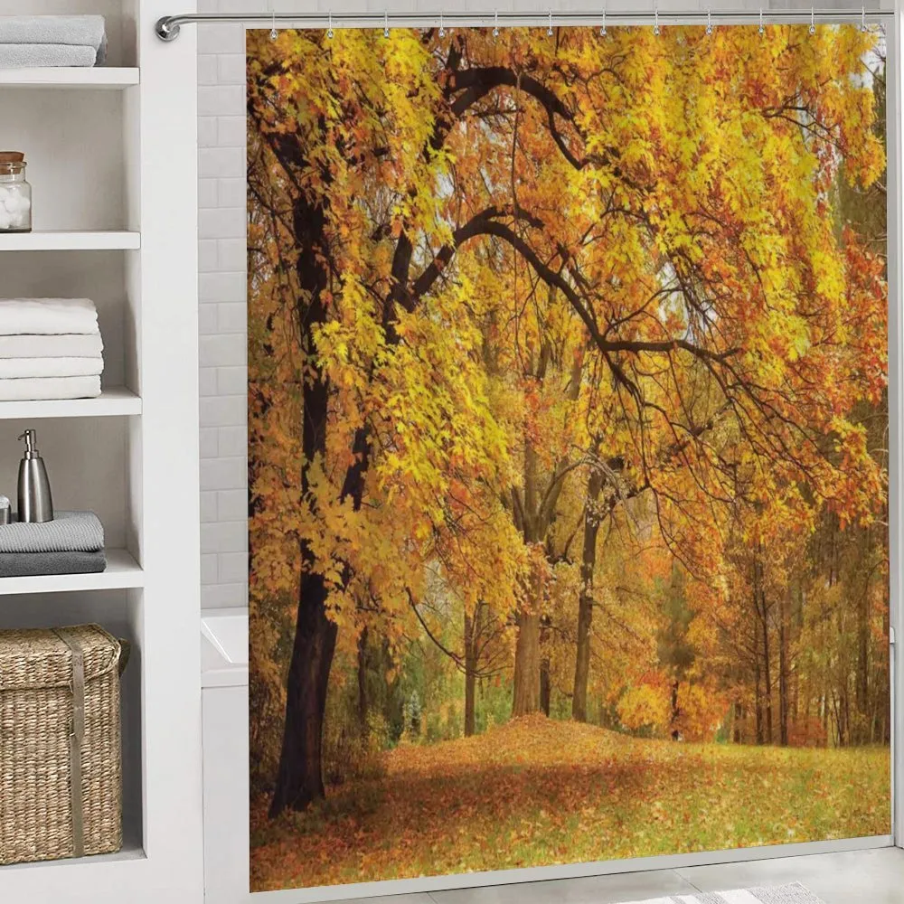 Fall Pale Maple Trees — Detail 4