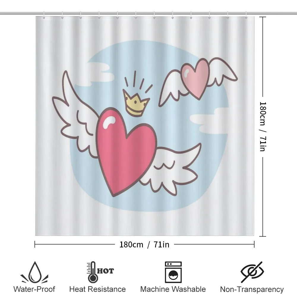 Flying Hearts and Crown — Detail 2