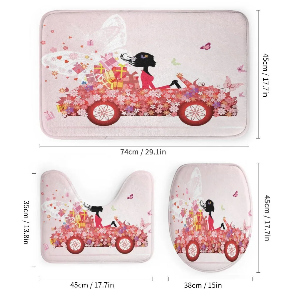 Girl on a Car Floral Box — Detail 1