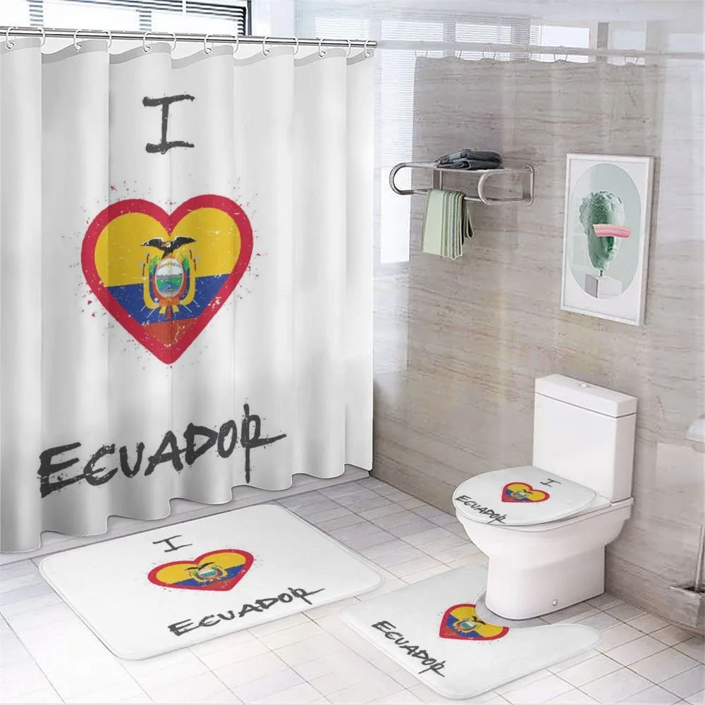 I Love Ecuador Heart Flag — Your design