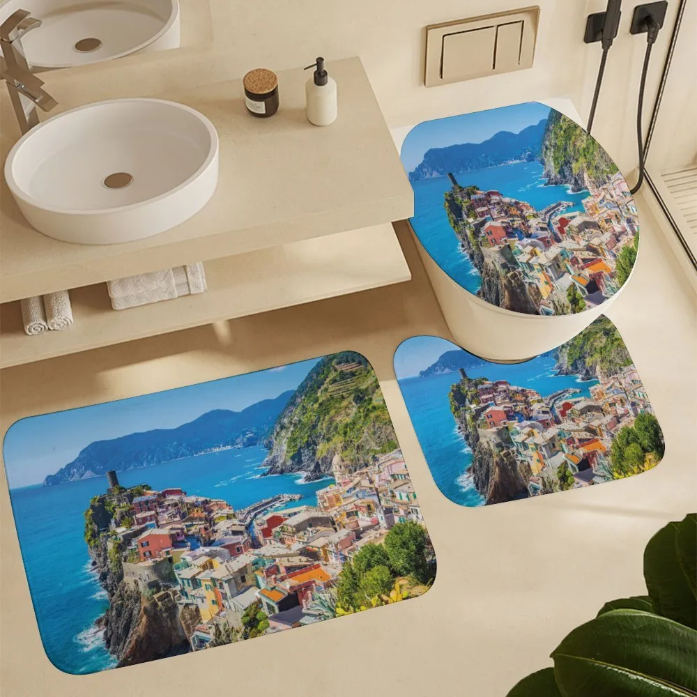 Italy Houses Cliff and Sea — Detail 5