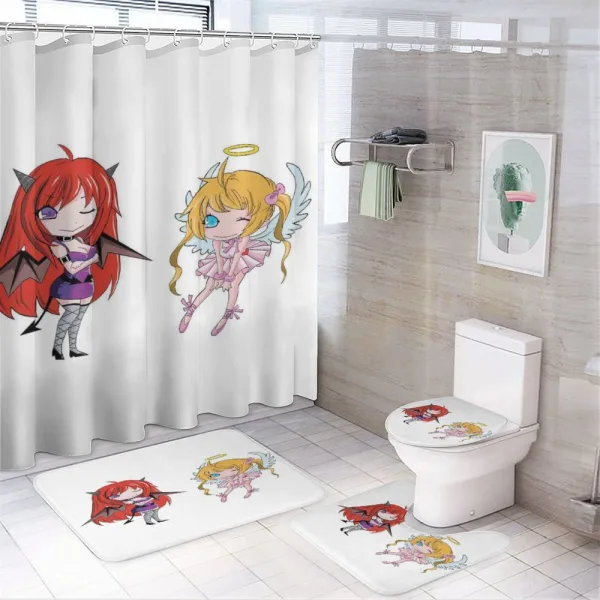 Japanese Fairytale Art on a shower curtain