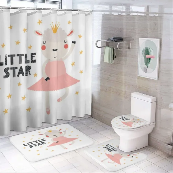 Little Star in a Tutu Queen on a shower curtain