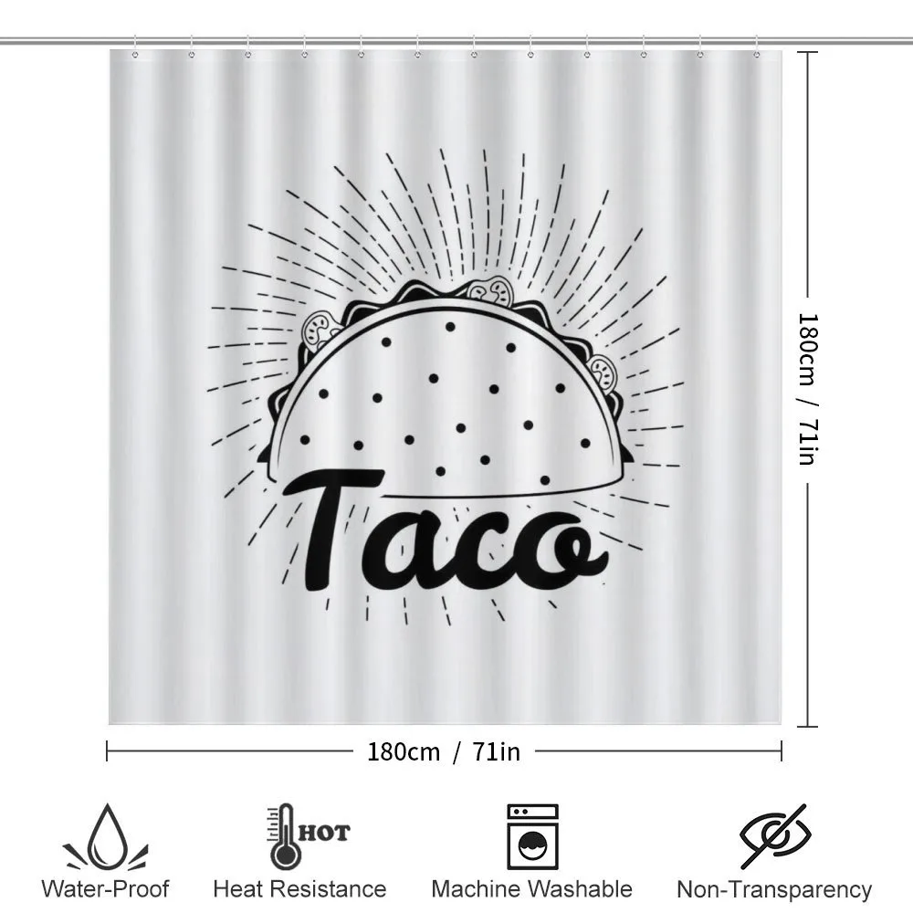 Mexican Taco Typography Art — Detail 2