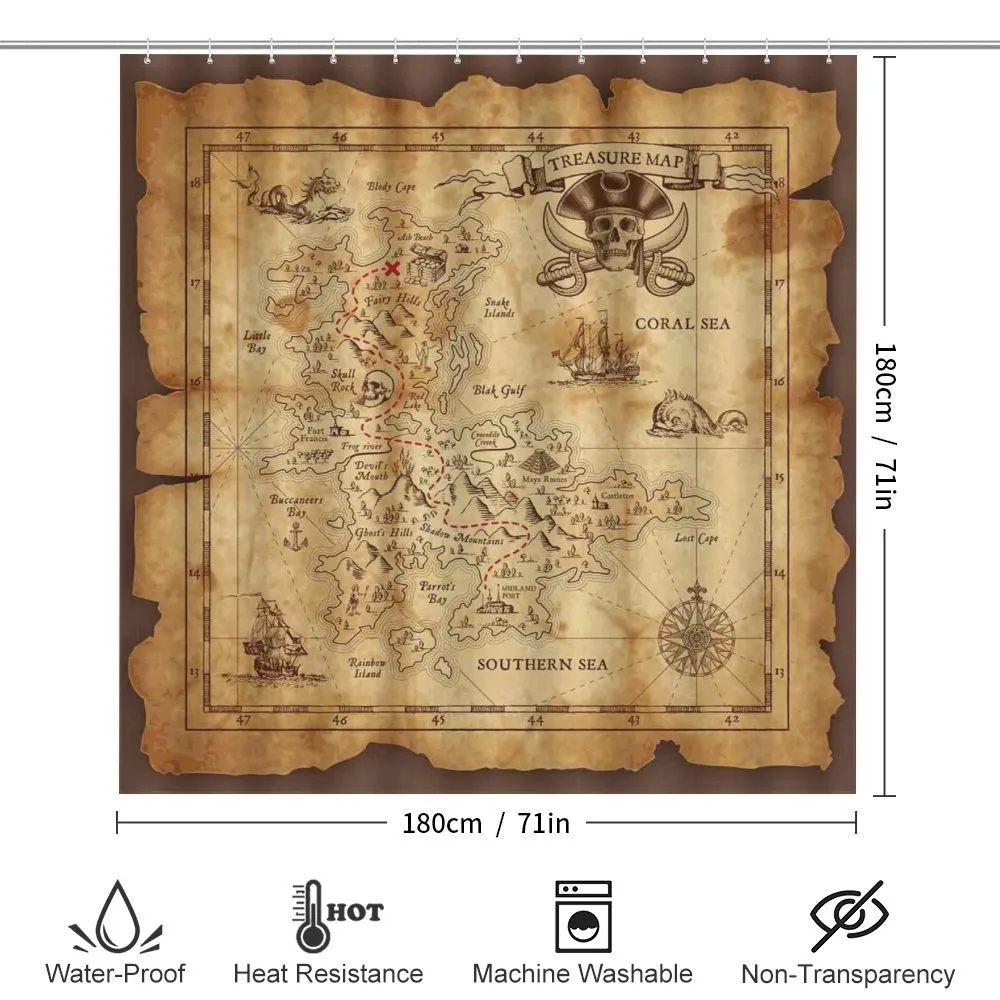 Old Paper Treasure Map — Detail 2