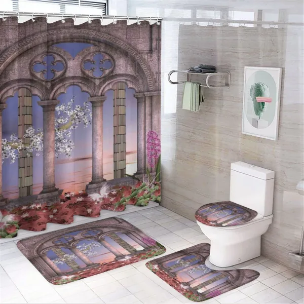 Secret Garden Fairytale on a shower curtain