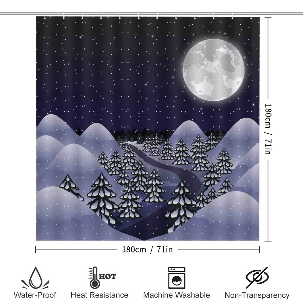 Snowfall Dark Forest — Detail 2