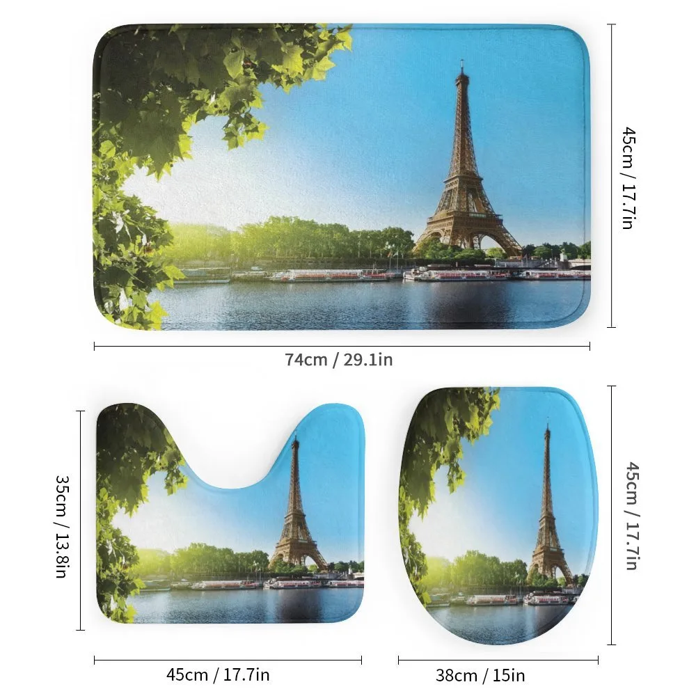 Sunny Day Eiffel Tower River — Detail 1