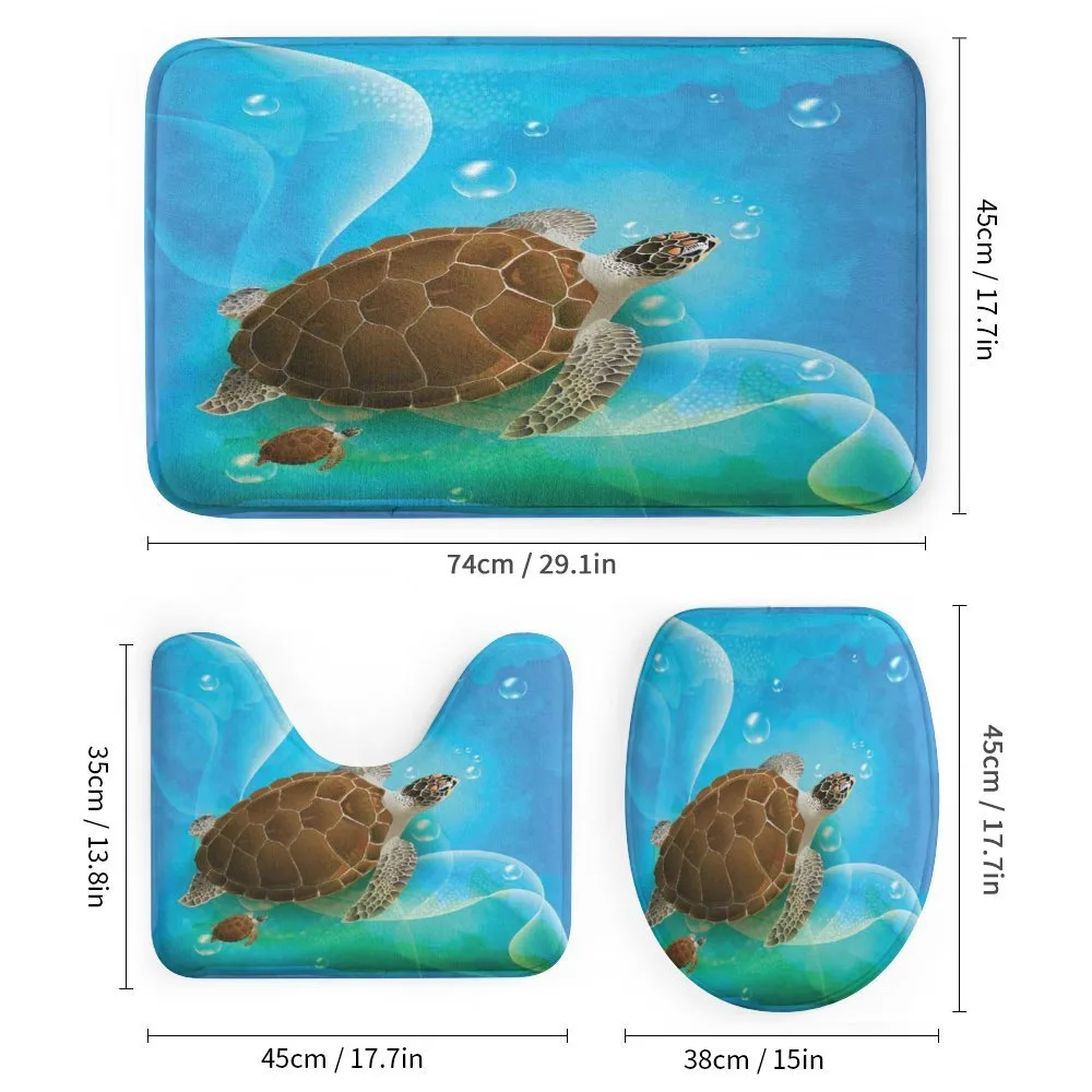 Swimming Turtle Family — Detail 1