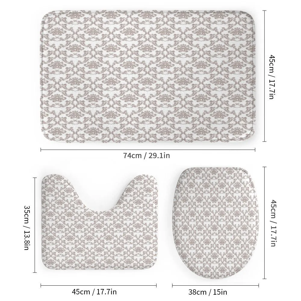 Taupe Colored Damask — Detail 1