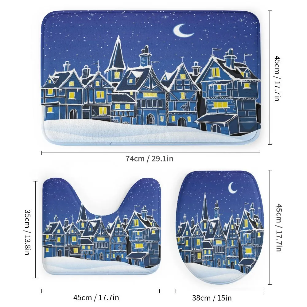 Town in Snow Wintertime — Detail 1