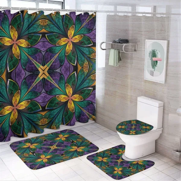 Antique Window Style on a shower curtain