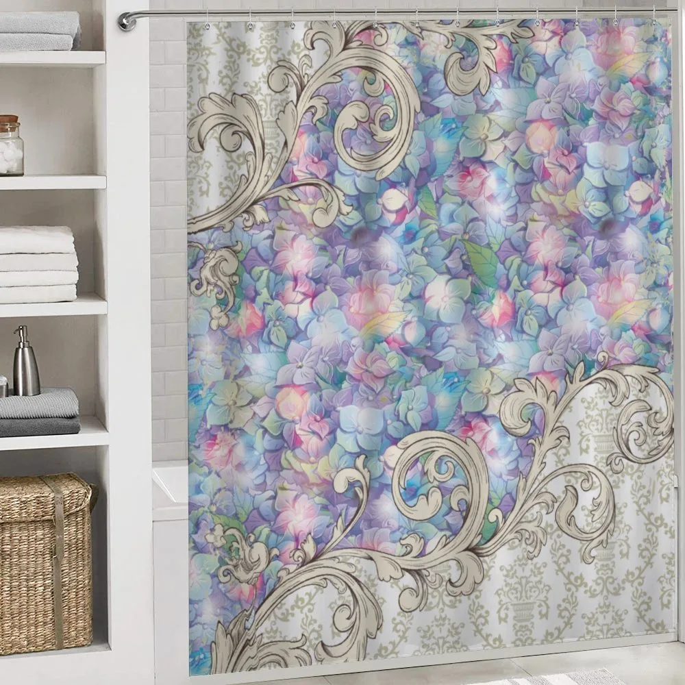 Baroque Hydrangeas Swirls — Detail 4