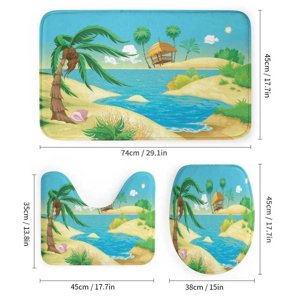 Beach View Cartoon Design — Detail 1