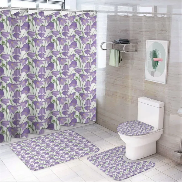 Bluebells Garden on a shower curtain