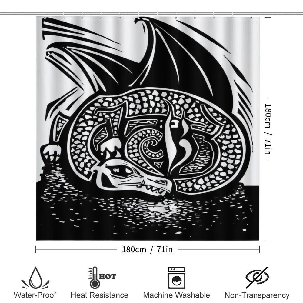 Curled up Dragon Sketch — Detail 2