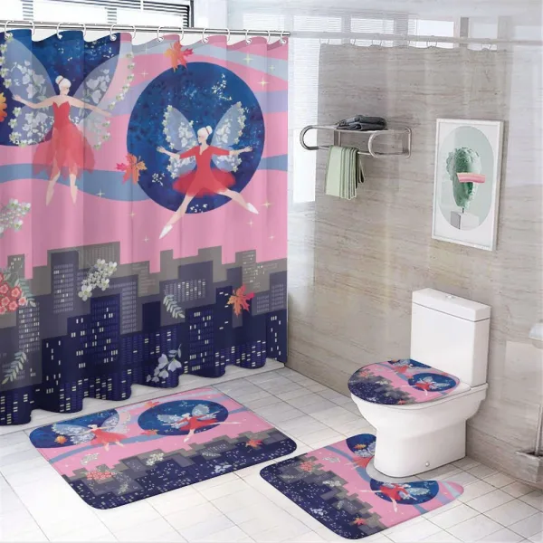 Dance of Fairies on a shower curtain