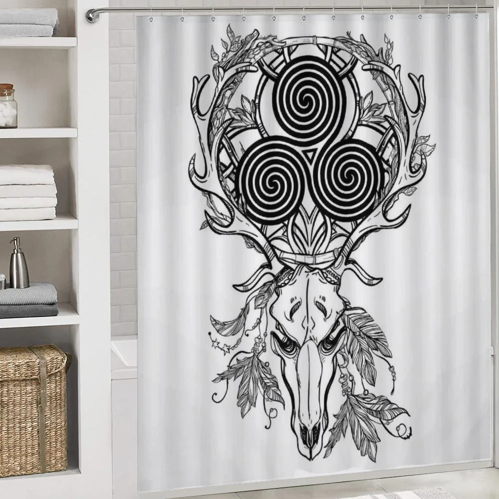 Deer Skull Feather Boho — Detail 4