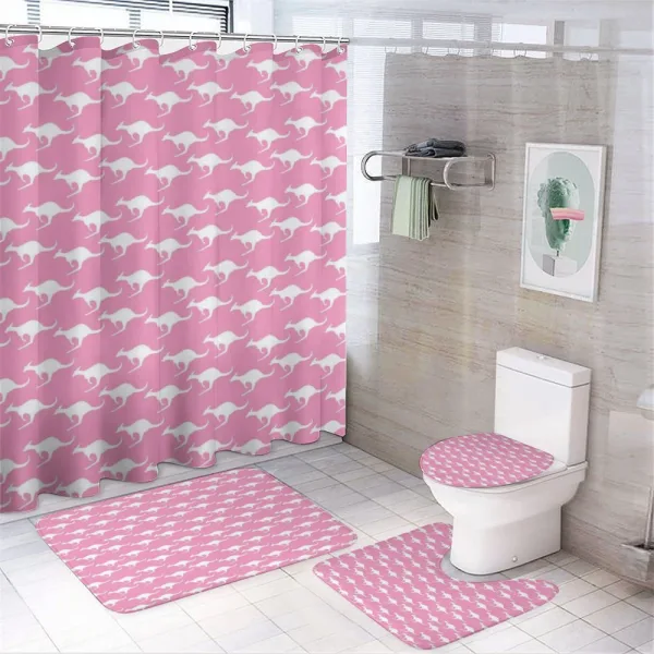 Diagonal Alignment Pattern on a shower curtain